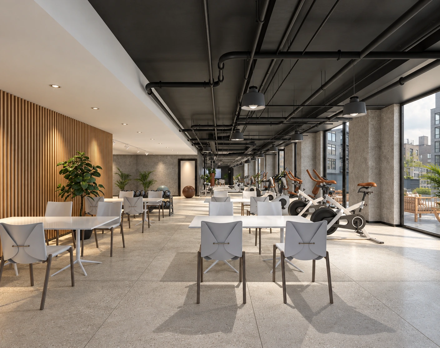 Resident lounge at 27th Avenue Residences